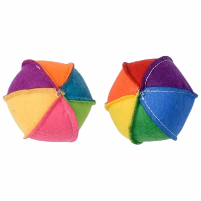 MultiPet Felt 2.5" Beach Ball for Cats