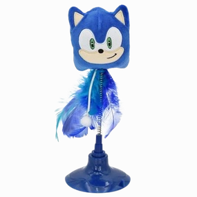 Multipet Sega Sonic On Spring Cat Toy