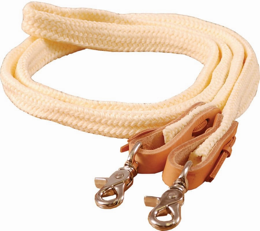 Mustang Flat Braided Poly Roping Rein, 1" x 7'
