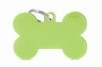 My Family USA Pet Tag - Basic Aluminum - Bone Green- Large