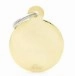My Family USA Pet Tag - Basic Gold - Circle Golden Brass - Large