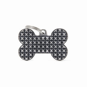 My Family USA Pet Tag - Bronx Bone - Big Bone Bronx Studs - Large