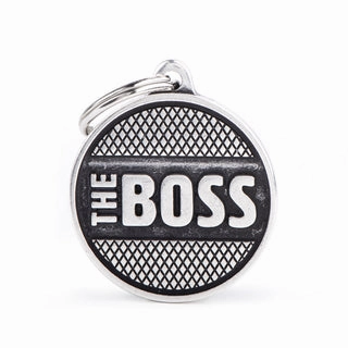 My Family USA Pet Tag - Bronx Circle - Circle Bronx The Boss - Large