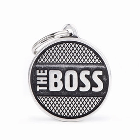 My Family USA Pet Tag - Bronx Circle - Circle Bronx The Boss - Large