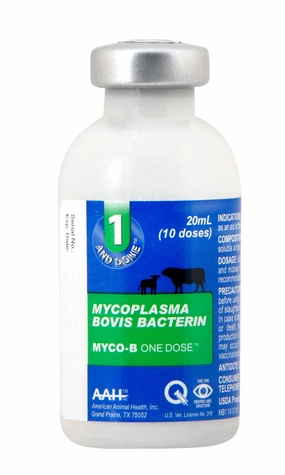 Myco-B One Dose, 1 And Done Cattle Vaccine