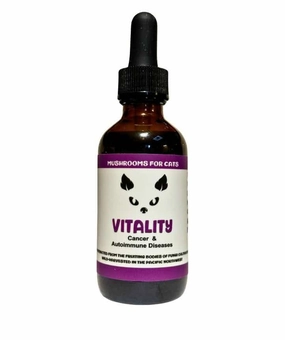 MycoCAT Vitality - Mushroom Extract & Adaptogen Tincture 2fl oz 60ml Dropper