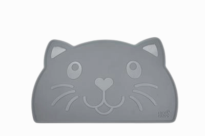 Nice Paws Cat Silicone Floor Mat - Gray