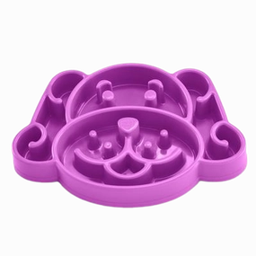 Nice Paws Slow Feeder Dog Bowl - Purple