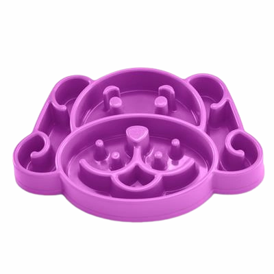 Nice Paws Slow Feeder Dog Bowl - Purple