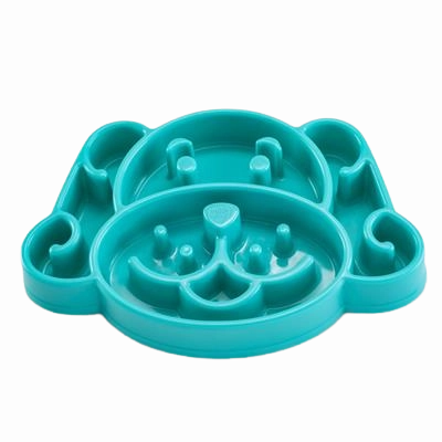 Nice Paws Slow Feeder Dog Bowl - Turquoise
