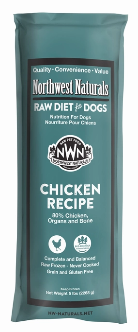 Northwest Naturals Frozen Raw Chubs - Chicken - 5lb