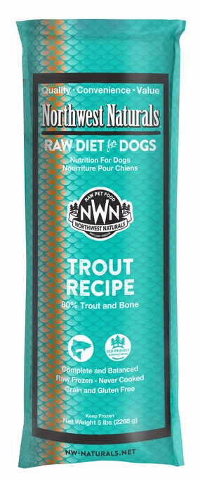 Northwest Naturals Frozen Raw Chubs - Trout - 5lb