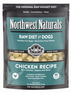 Northwest Naturals Frozen Raw Nuggets - Chicken - 6lb Bag