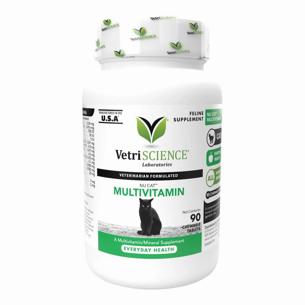 Nu Cat Multivitamin Formula for Cats, 90 Chewable Tablets