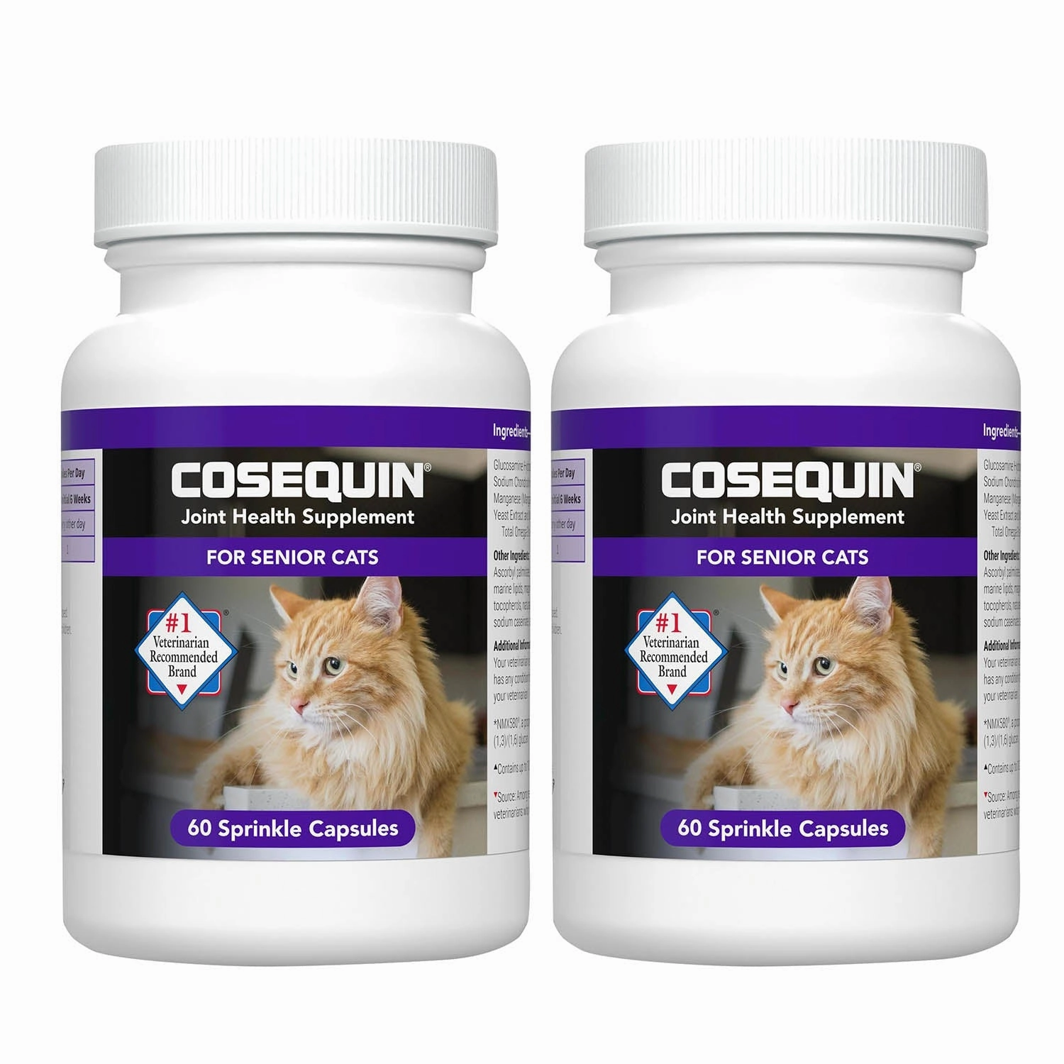 Nutramax Cosequin Senior Joint Health Supplement for Cats, 60 Sprinkle Capsules