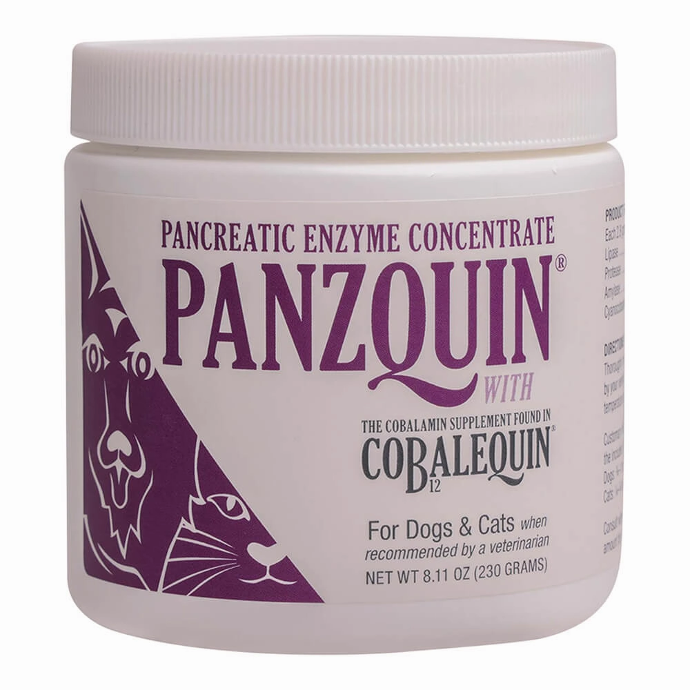 Nutramax Panzquin Powder Pancreatic Supplement for Cats/Sm Dogs, 8.1 oz