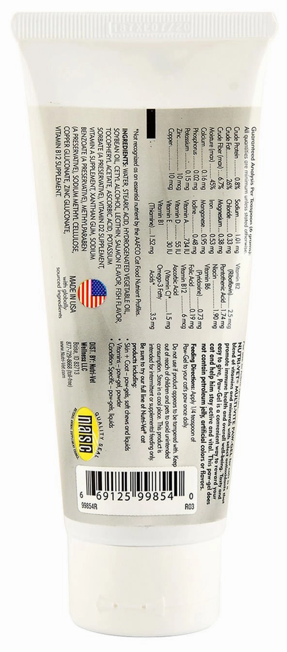 Nutri-Vet Multi-Vite Paw Gel for Cats