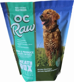 OC Raw Frozen Dog Food Meaty Rox - Fish & Produce