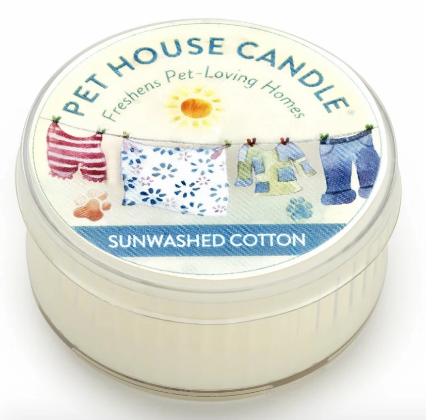 One Fur All Mini Candle Sunwashed Cotton