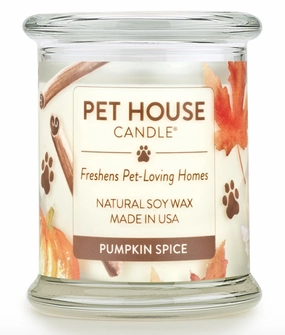 One Fur All Pet House 9oz Candle - Pumpkin Spice