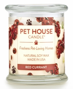 One Fur All Pet House 9oz Candle - Red Currant