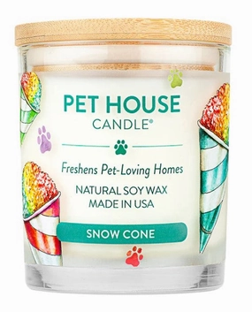 One Fur All Pet House 9oz Candle - Snowcone