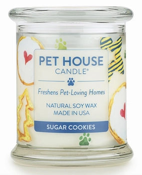 One Fur All Pet House 9oz Candle - Sugar Cookies