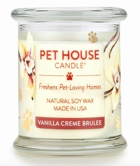 One Fur All Pet House 9oz Candle - Vanilla Creme Brulee