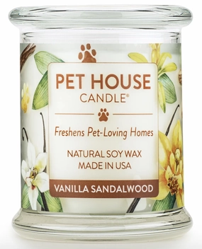 One Fur All Pet House 9oz Candle - Vanilla Sandalwood