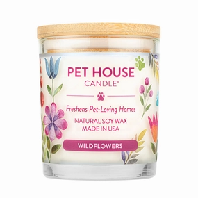 One Fur All Pet House 9oz Candle - Wildflowers