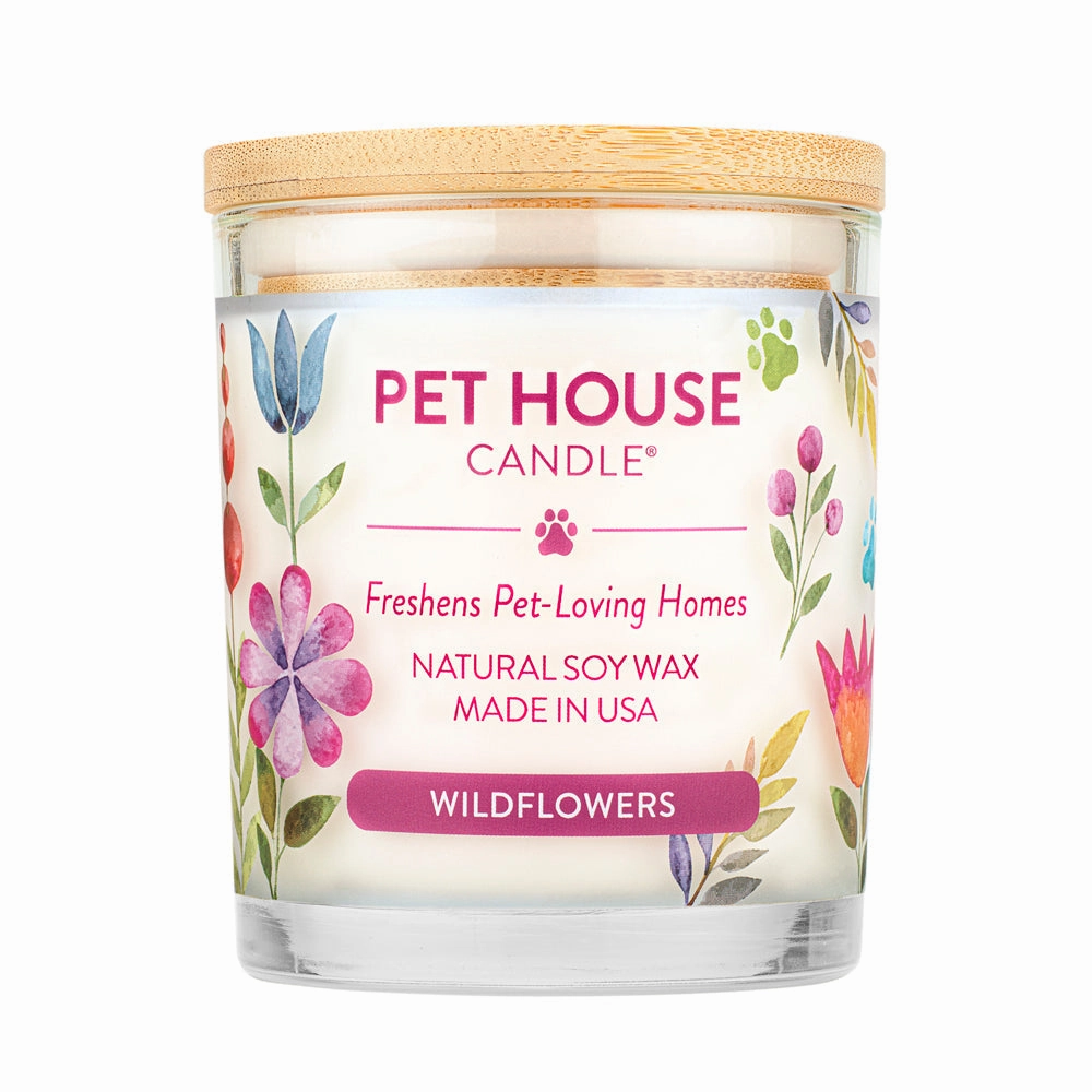 One Fur All Pet House 9oz Candle - Wildflowers