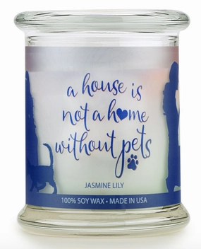 One Fur All Pet House Candle Jasmine Lilly 9oz