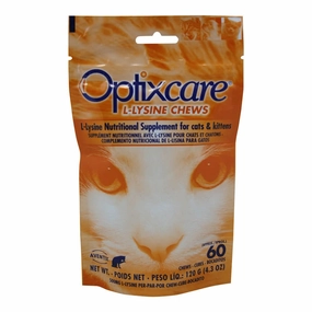 Optixcare L-Lysine Chews for Cats & Kittens, 60 Chews