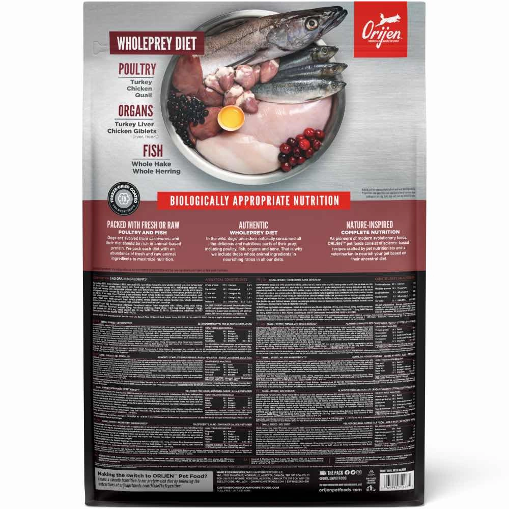ORIJEN Small Breed Grain-Free Dry Dog Food