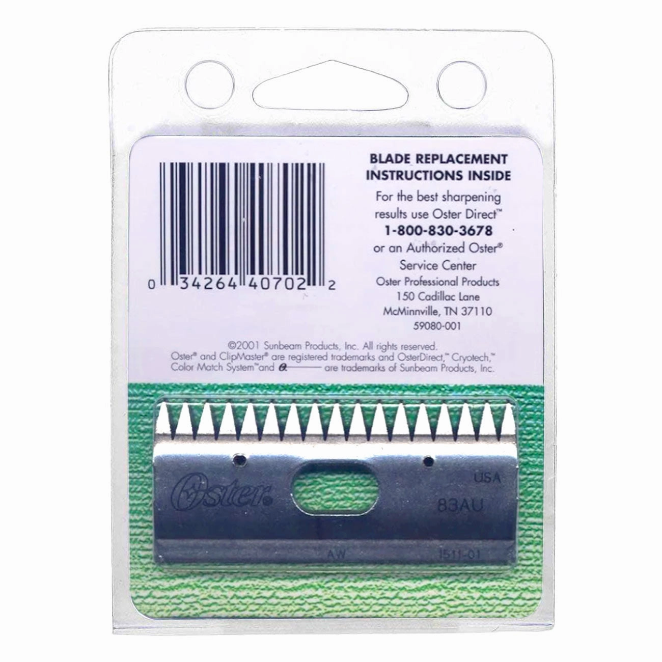Oster Clipmaster 83AU   84AU Blade Combo Pack