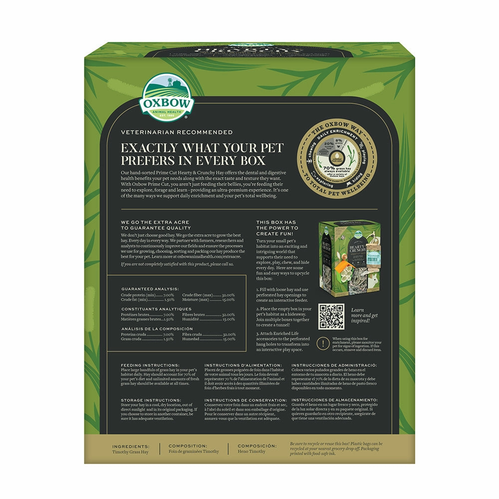 Oxbow Prime Cut Hearty & Crunchy Timothy Hay 40oz