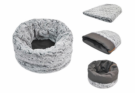P.L.A.Y. Pet Beds  Snuggle Bed Husky Light Gray S