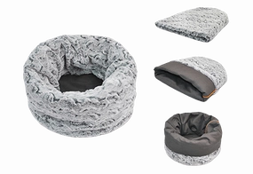 P.L.A.Y. Pet Beds  Snuggle Bed Husky Light Gray S