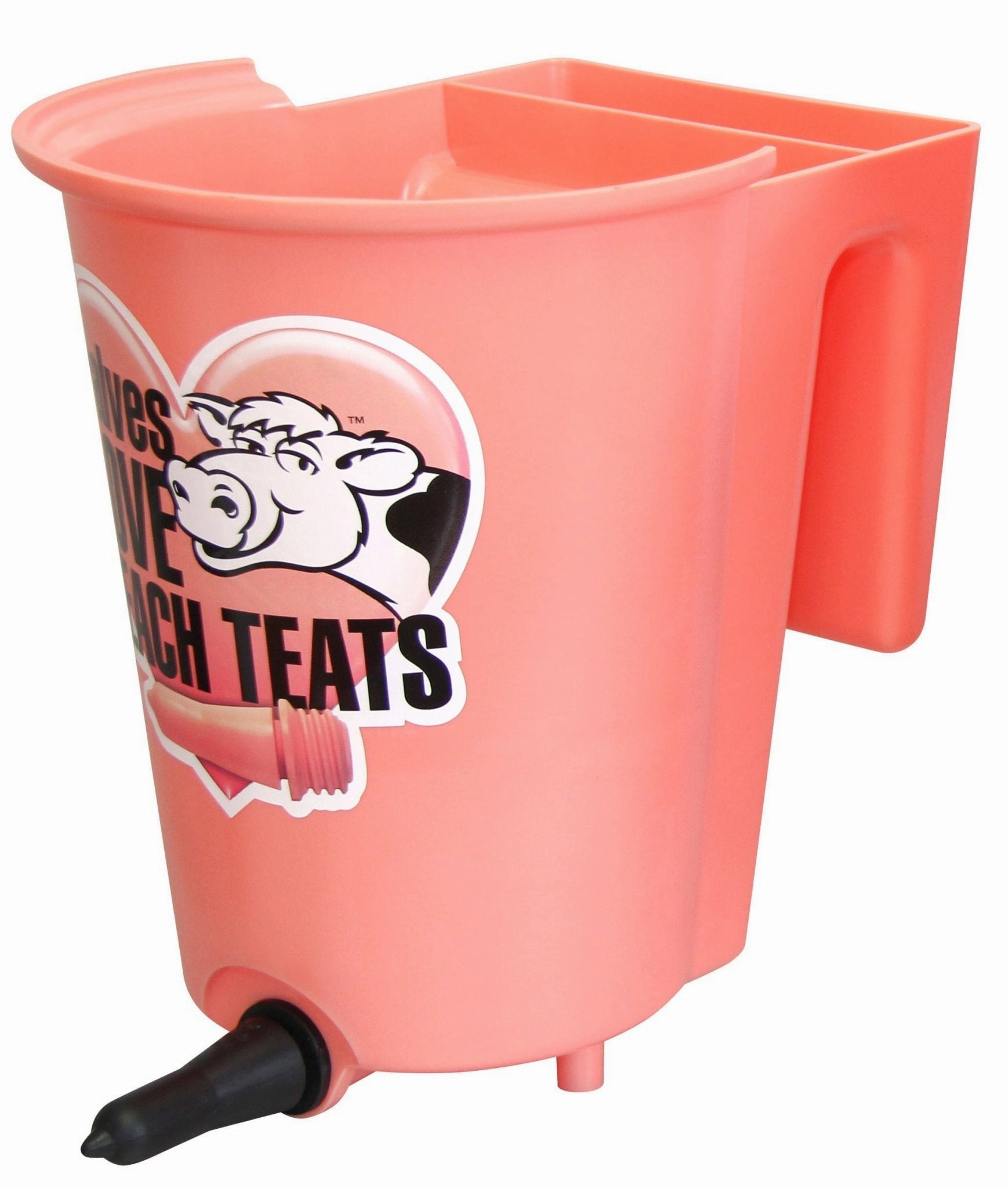 PeachTeats Reversible Bucket Feeder, 6 qt