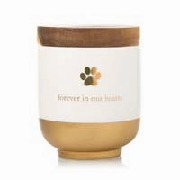 Pearhead Pet Ceramic Urn Memory Jar - Gold