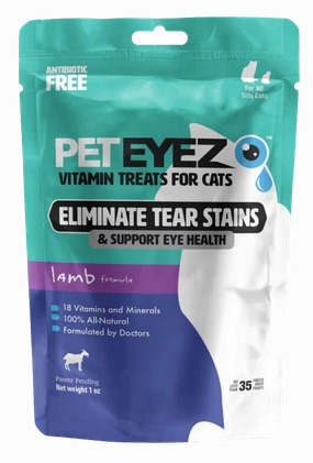 Pet Eyez Vitamin Treats for Cats Freeze Dried Lamb 1oz Bag