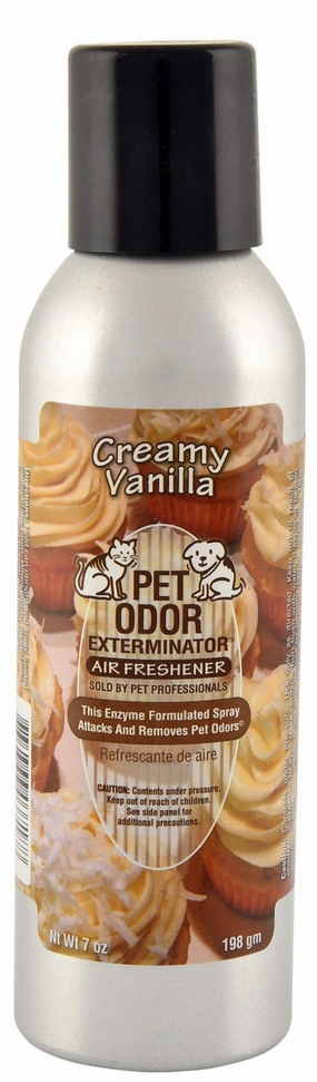 Pet Odor Exterminator Air Freshener Spray, Creamy Vanilla, 7 oz