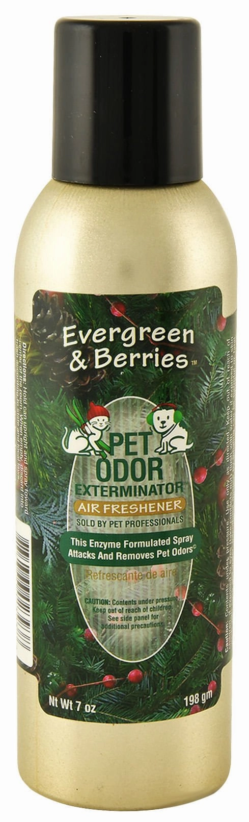 Pet Odor Exterminator Air Freshener Spray, Evergreen & Berries, 7 oz
