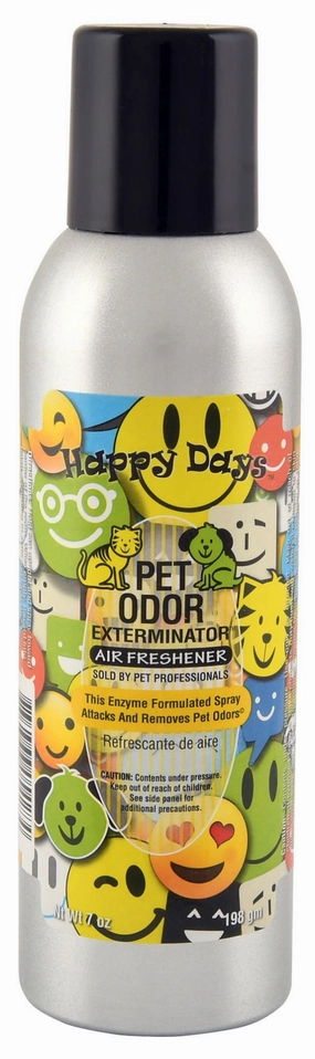 Pet Odor Exterminator Air Freshener Spray, Happy Days, 7 oz