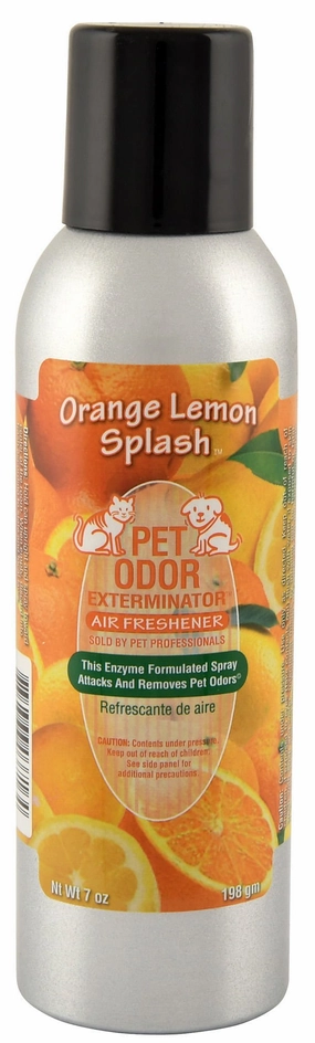 Pet Odor Exterminator Air Freshener Spray, Orange Lemon Splash, 7 oz