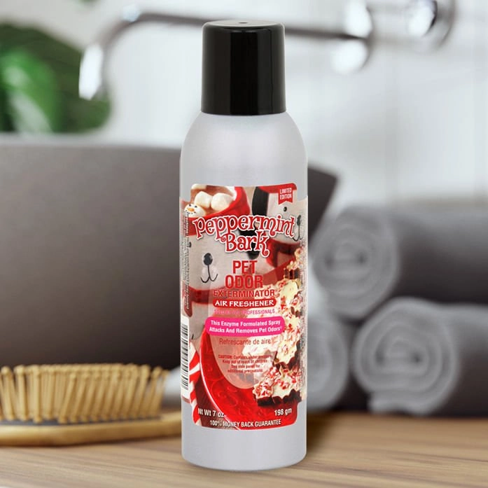Pet Odor Exterminator Air Freshener Spray, Peppermint Bark, 7 oz