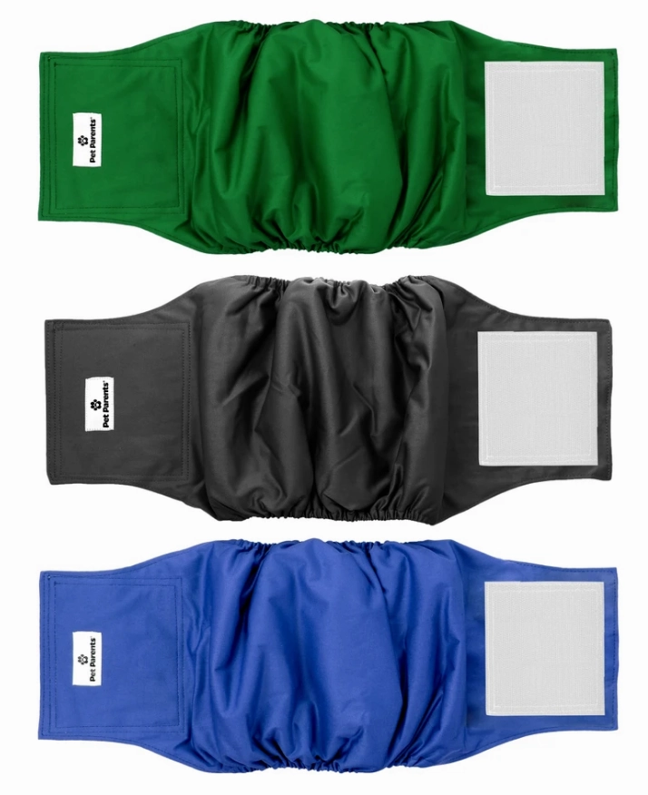 Pet Parents Washable Belly Bands 3pk - Gentlemen