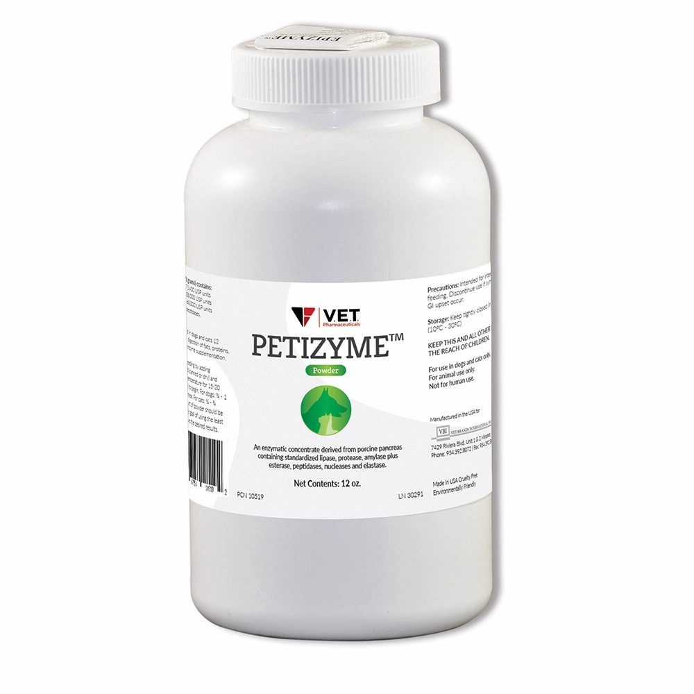 PETIZYME Digestive Aid Powder for Dogs and Cats, 12 oz
