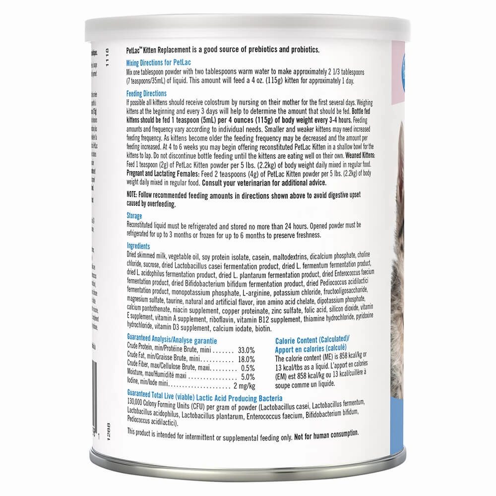 PetLac Kitten Milk Replacement Powder, 10.5 oz