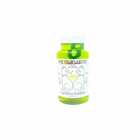PetWineShop Meowgarita Cat Wine Bubbles Non-Toxic Catnip Bubbles for Cats